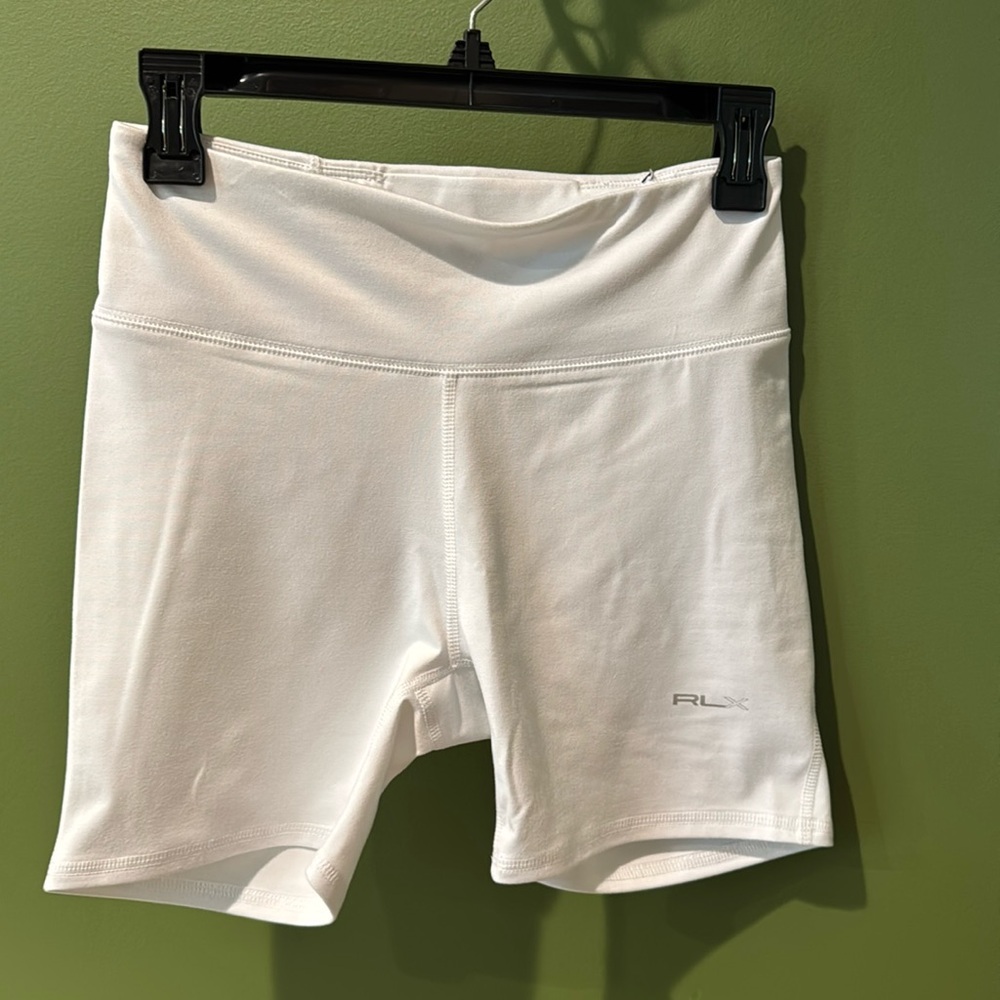 RLX Ralph Lauren Women's White Bike Shorts, NWT